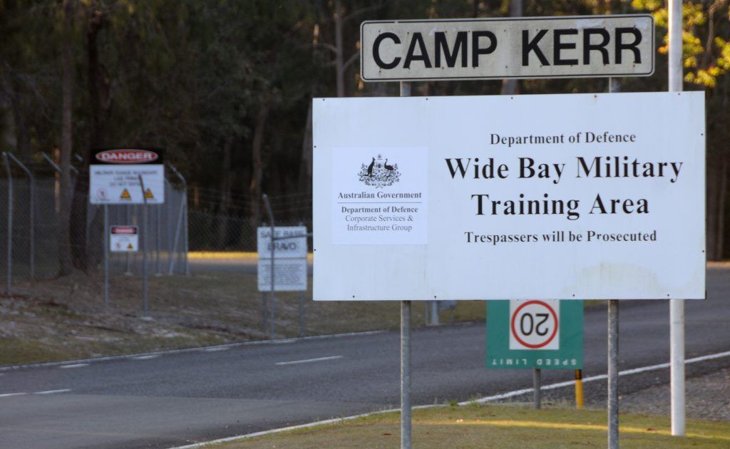 Camp Kerr training area. Camp Kerr training area.